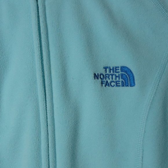 The North Face Seafoam Green Fleece Hoodie Small - Picture 2 of 6